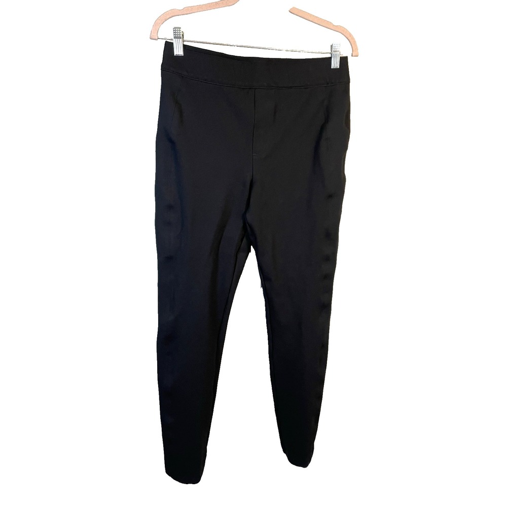 Spanx Women's Pull‎ on Black Pants Large Office Career Loungewear Casual Comfort